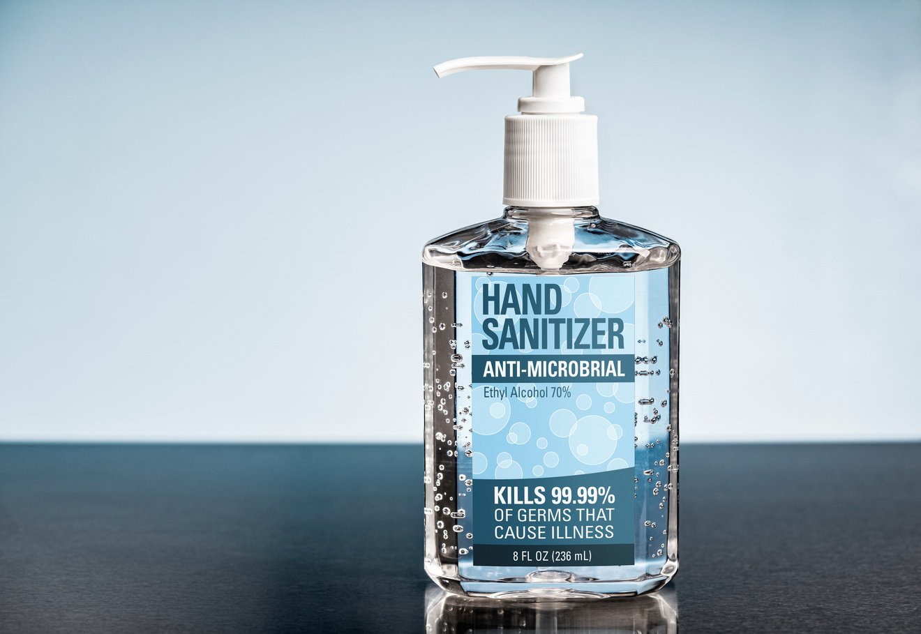 Hand Sanitizer Bottle Mockup