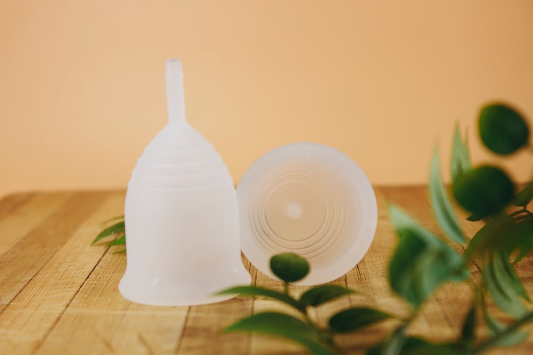 A White Menstrual Cups